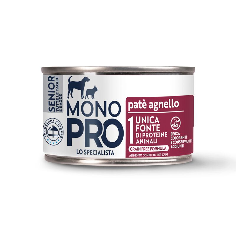 Monopro Dog Senior Paté di Agnello 150gr