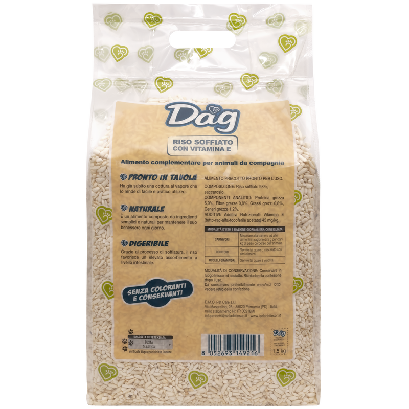 Dag Riso soffiato con Vitamina E 1,5kg