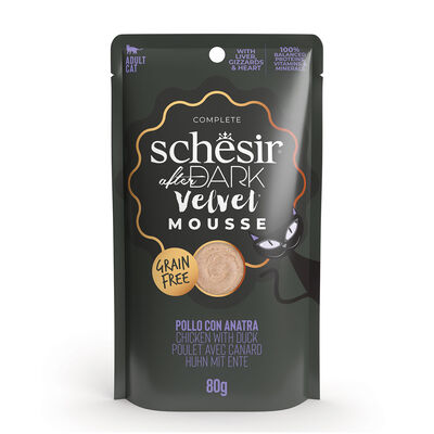 Schesir After Dark Cat Adult Velvet Mousse Pollo con Anatra 80 gr