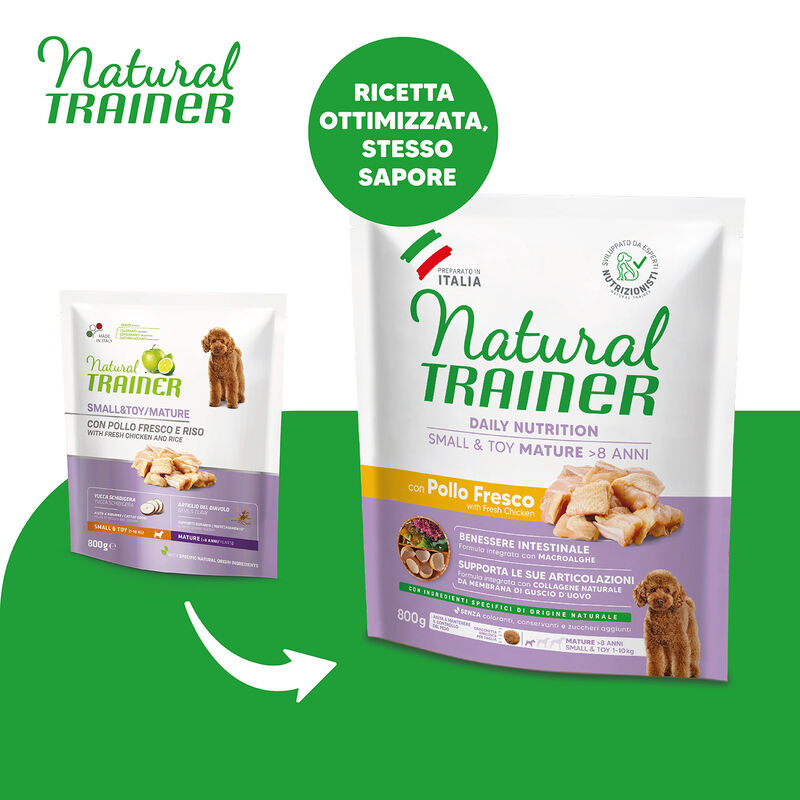 Natural Trainer Dog Adult Small & Toy Maturity con Pollo 800 gr