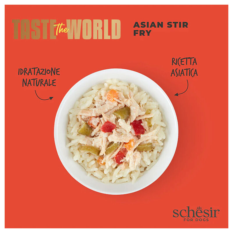 Schesir Taste the World Dog Adult Asian Stir Fry in brodo 150gr