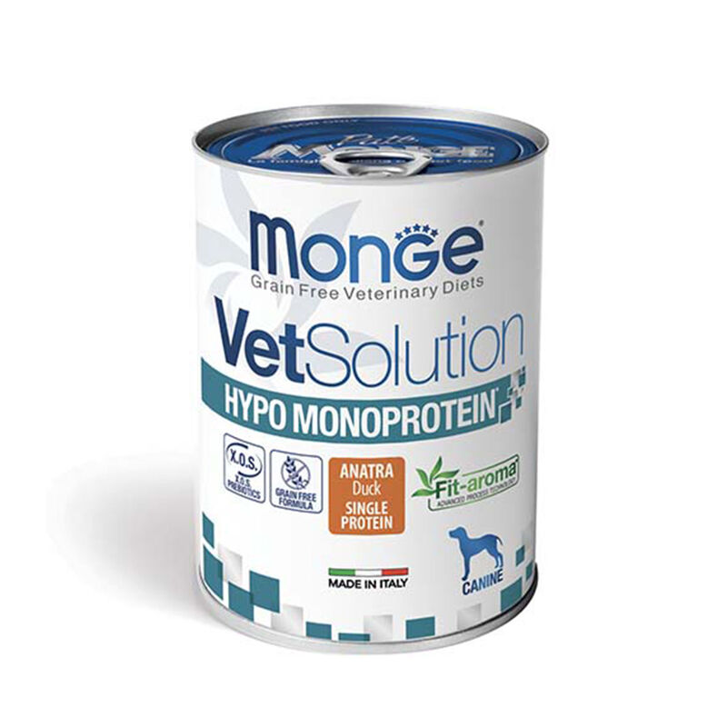 Monge Vet Solution Diet Dog Hypo Monoprotein Anatra 400gr