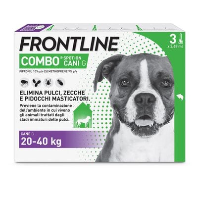 Frontline Combo Spot-On cane grande 20-40 kg 3 pipette
