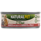 Naturalpet Cat Sterilised I ragù Manzo con cubetti di arrosto di pollo 85gr image number 0