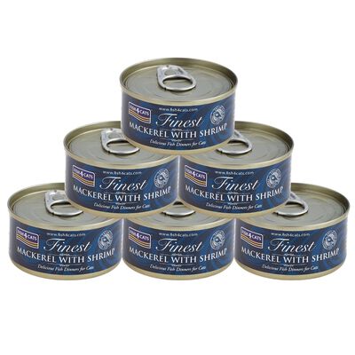 Fish4Cats Finest Cibo Umido per gatti Sgombro e Gamberetti 70 gr