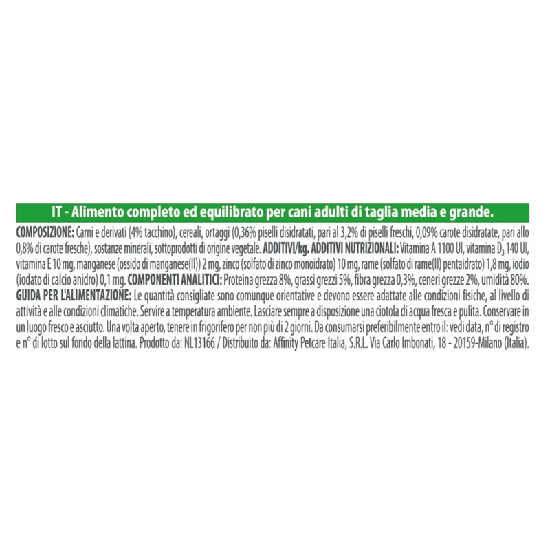 Natural Trainer Dog Mediumx&Maxi Adult bocconcini con tacchino 415gr