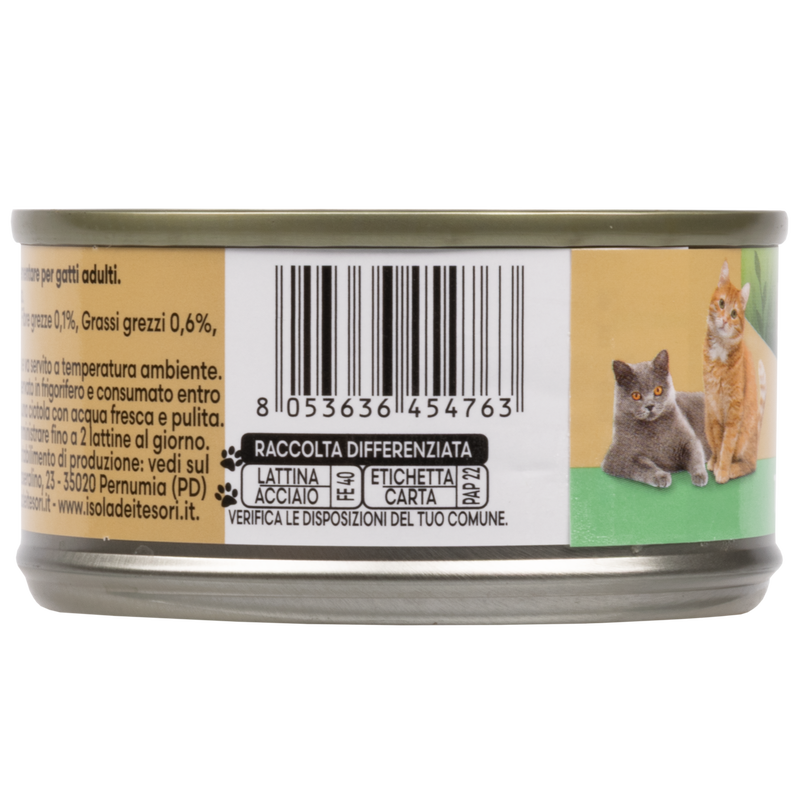 Naturalpet Premium Cat Adult Tonnetto con calamari 70gr