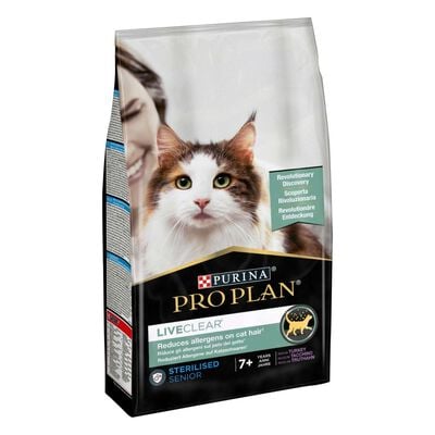 Purina Pro Plan LiveClear Cat Senior 7+ Sterilised Tacchino 1,4 kg
