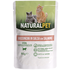 Naturalpet Cat Sterilised Bocconcini in salsa con Salmone 85gr image number 0