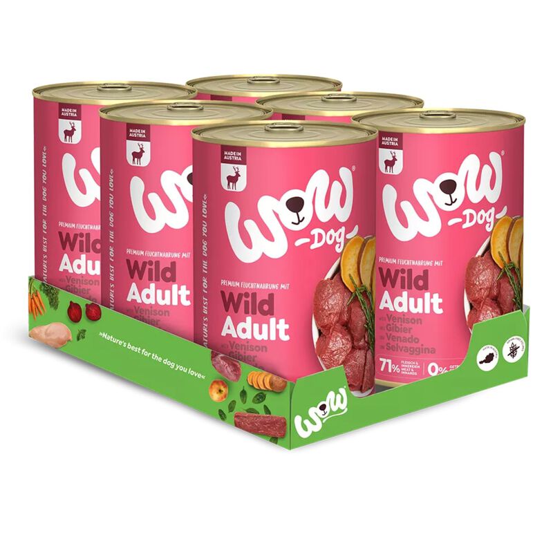 Wow Dog Adult Selvaggina con Alghe Marine e Patate Dolci 800 gr