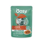 Oasy Bocconcini in Salsa per gatti adulti sterilizzati con Agnello 85 gr
