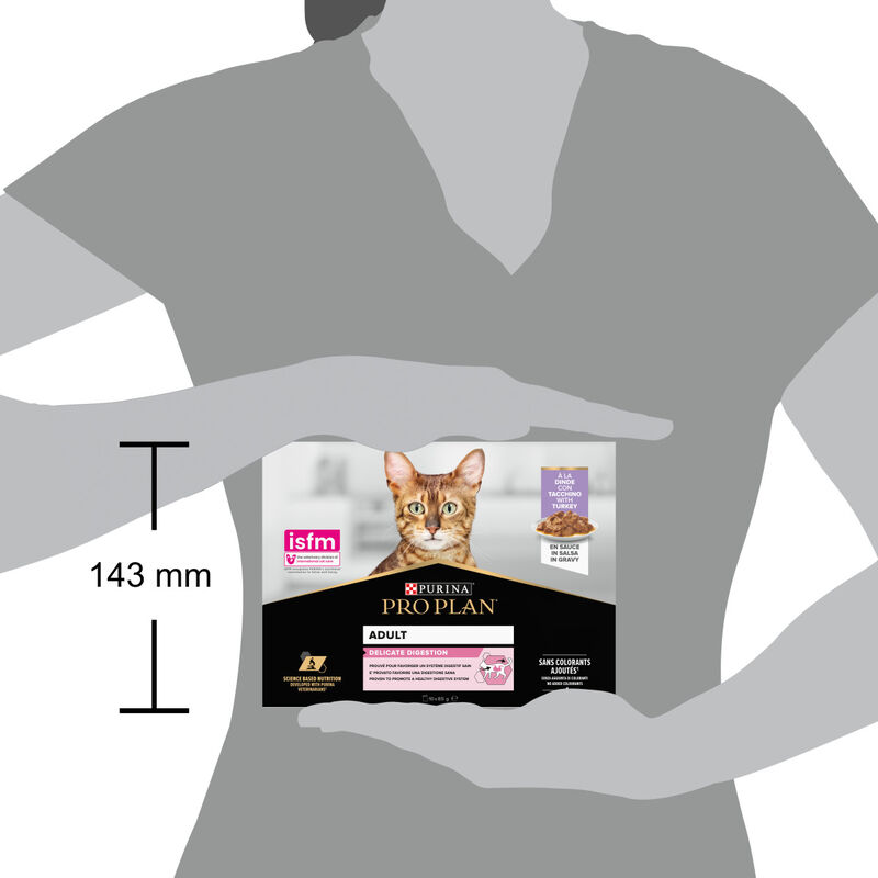 Purina Pro Plan Cat Adult Mpk Delicate Tacchino In Salsa 10x85g
