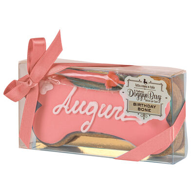 DoggyeBag Birthday Bone con Auguri 85 gr Rosa