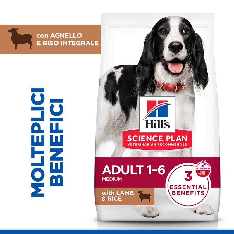 Hill's Science Plan Dog Adult Medium con Agnello e Riso 14 kg