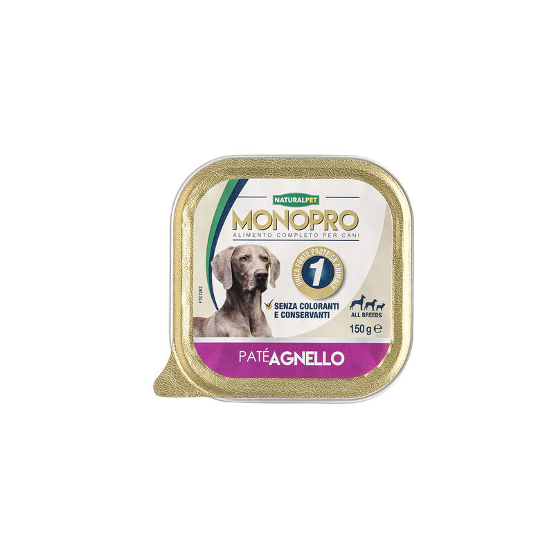 Naturalpet Monopro Dog Agnello 150 gr