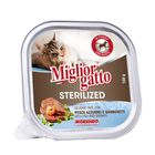 Migliorgatto Sterilized Delicato Pat&egrave; con Pesce azzurro e Gamberetti 100 gr