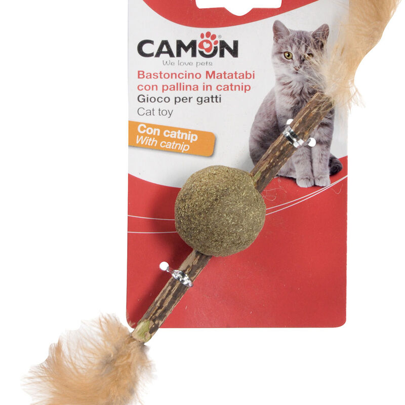 Camon Bastoncino in Matatabi con pallina in catnip