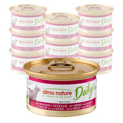 Almo Nature Cat Adult Daily Mousse con Manzo e Vitello 85 gr