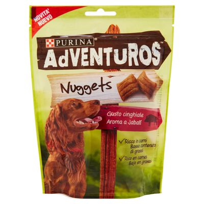 Adventuros Cinghiale 90g - Nuggets per Cani con un Senso Naturale dell'Avventura