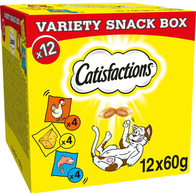 Catisfaction Variety Box Snack gusti assortiti 12x60 gr