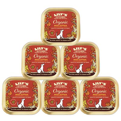 Lily's Kitchen Dog Organic Beef Supper, Manzo 150 gr