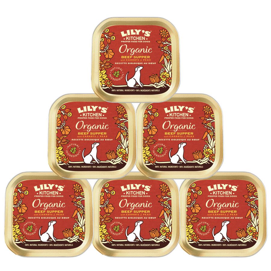 Lily's Kitchen Dog Organic Beef Supper, Manzo 150 gr