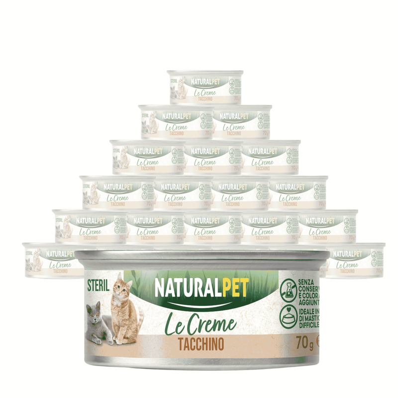 Naturalpet Le Creme Cat Steril Tacchino 70gr
