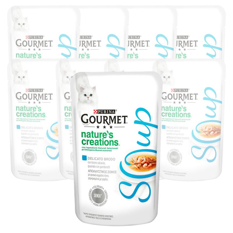 Gourmet Nature's Creation Soup Cat Adult Tonno&Gamberetti 40 gr