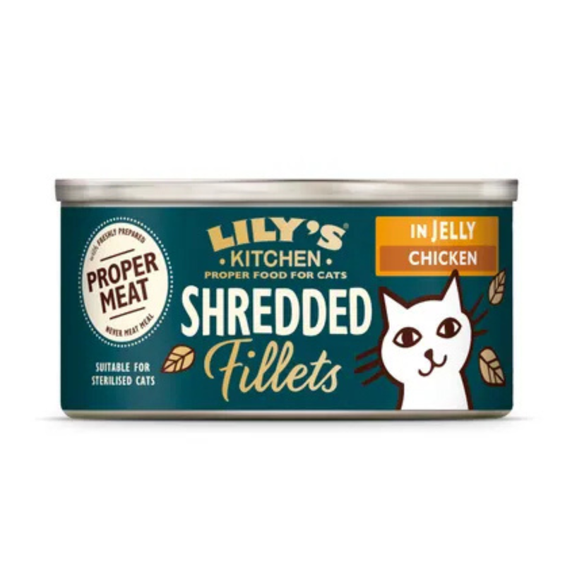 Lily's Kitchen Cat Adult Shredded Fillets Sfilaccetti di Pollo in jelly 70 gr