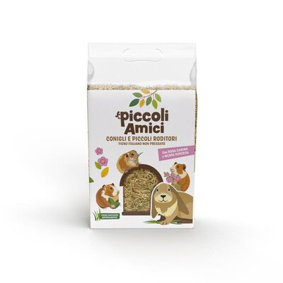 Piccoli Amici Conigli Fieno con Rosa Canina e Menta Piperita 500 g