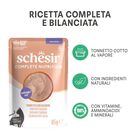Schesir Complete Nutrition Mousse per gatti sterilizzati Tonnetto e Salmone 85 gr