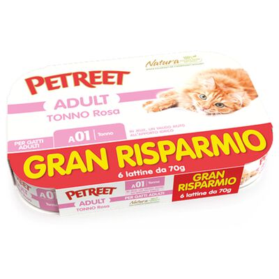 Petreet Cat Tonno rosa 6x70 gr