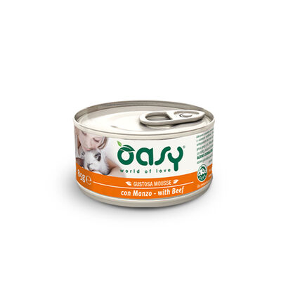 Oasy Cat Adult Gustosa Moousse con manzo 85 gr