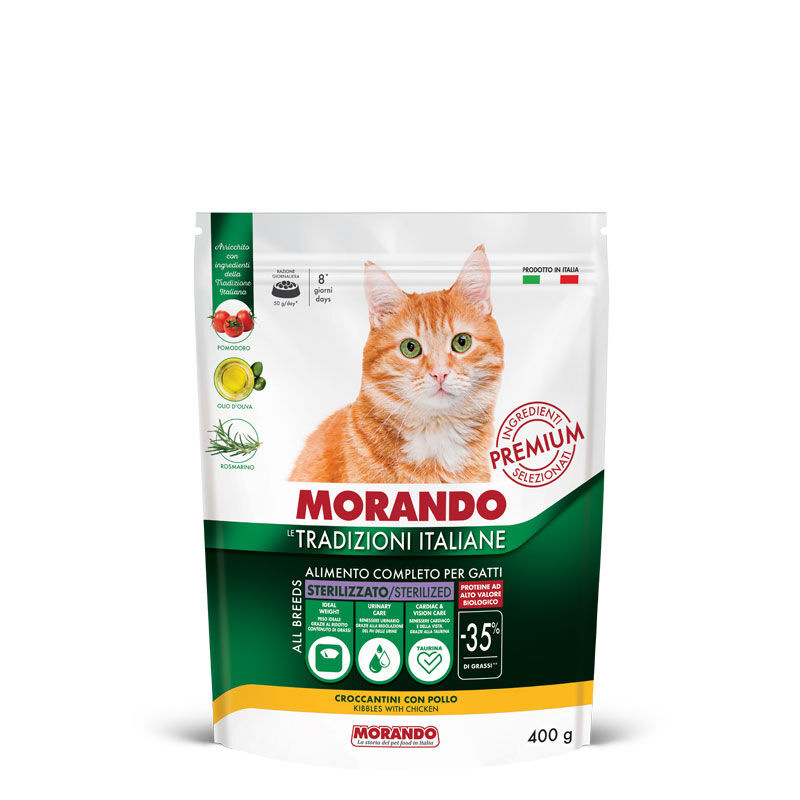 Morando Tradizioni Italiane Cat Adult Steril con Pollo 400gr