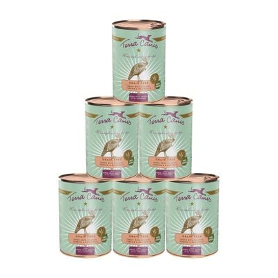 Terra Canis Dog Grain Free Tacchino con Sedano, Zucca e Crescione d&rsquo;acqua 400 gr