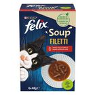 Felix Soup Cat Adult Filetti Manzo Pollo e Agnello 6 pz x 48 gr