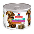 Hill's Science Plan Perfect Weight Dog Adult Small & Mini Mousse con tacchino 200gr