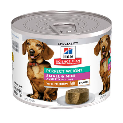 Hill's Science Plan Perfect Weight Dog Adult Small & Mini Mousse con tacchino 200gr