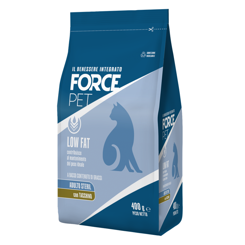 Forcepet Cat Adult Steril Low fat con tacchino 400gr