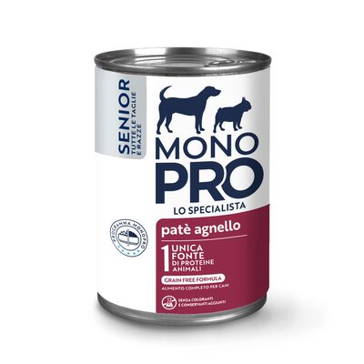 Monopro Dog Senior Paté di Agnello 400gr
