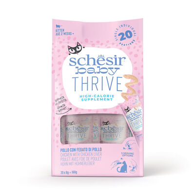 Schesir Kitten Thrive Pollo con fegato di pollo 20 pz x 8 gr