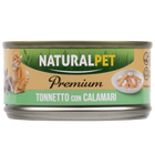 Naturalpet Premium Cat Adult Tonnetto con calamari 70gr