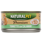 Naturalpet Premium Cat Adult Tonnetto con calamari 70gr image number 0