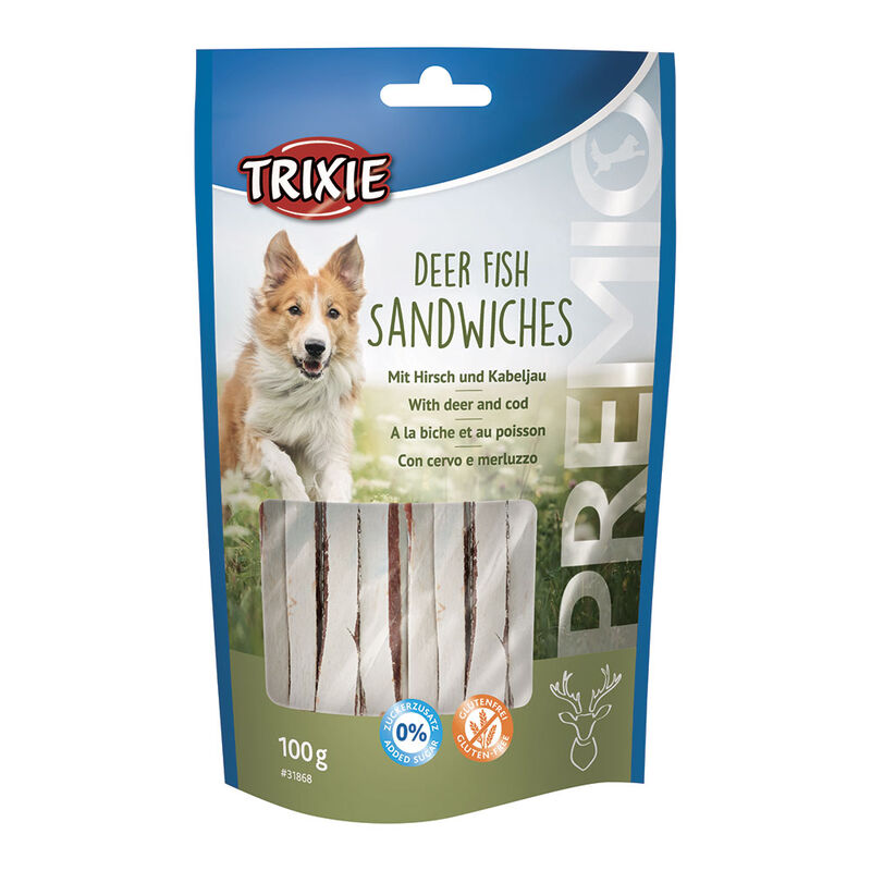 Trixie Premio Deer Fish sandwiches con cervo e merluzzo 100gr