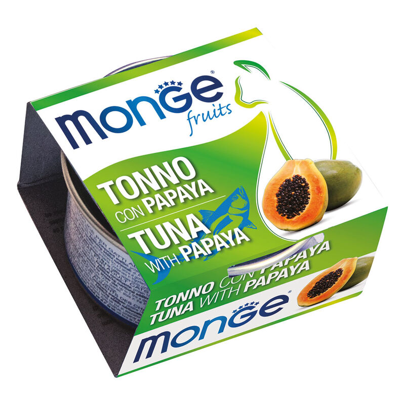 Monge Fruits Cat Adult Pezzetti di Tonno con Papaya 80 gr