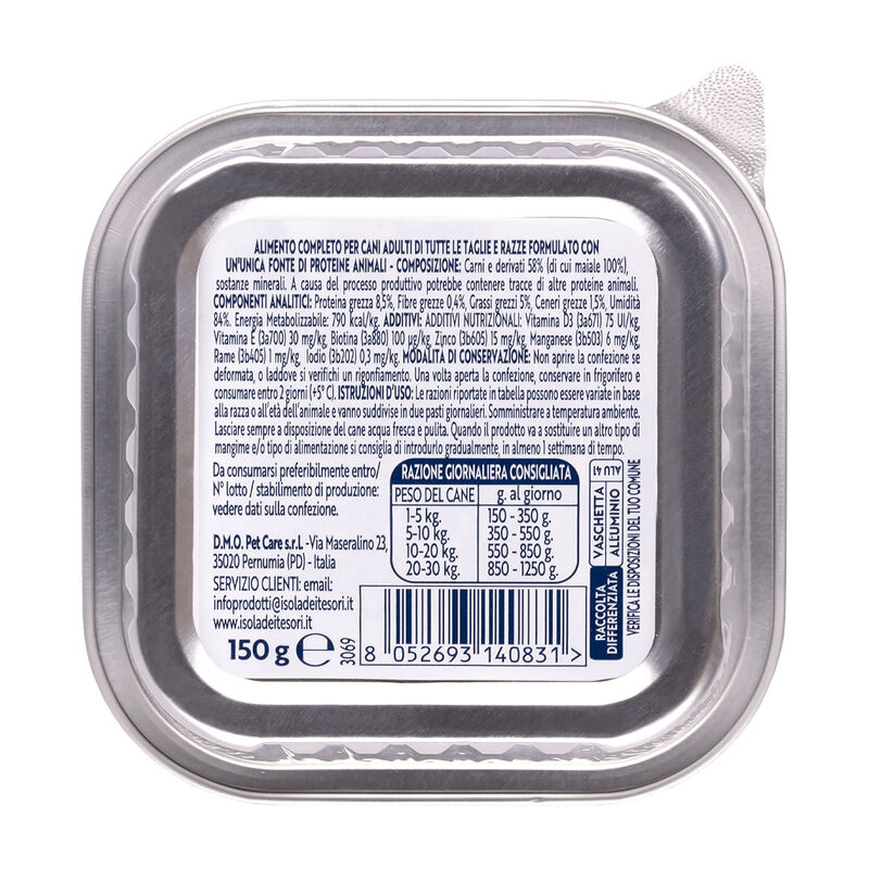 Monopro Dog Adult All breeds Paté Maiale 150gr