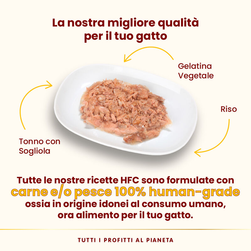 Almo Nature HFC Jelly Cat Tonno con Sogliola 55 gr