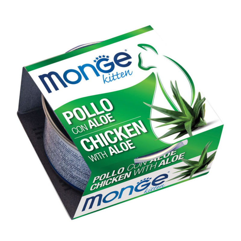 Monge Fruits Kitten pezzetti di Pollo con aloe 80gr