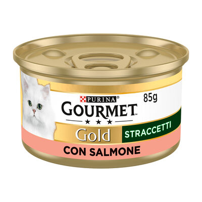 Gourmet Gold con Sfilaccetti di Salmone 85gr