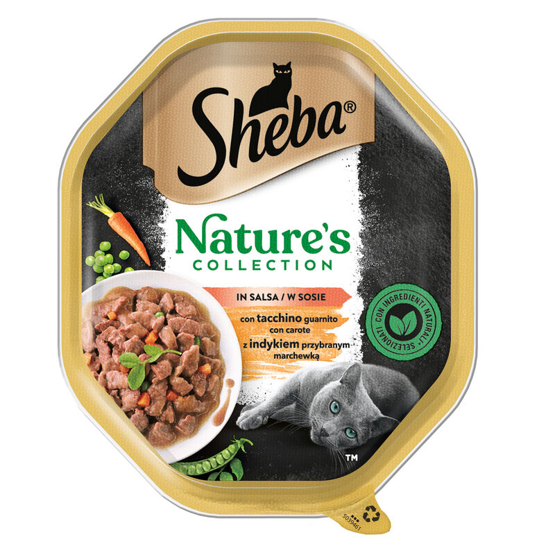 Sheba Cat Adult Nature's Collection Tacchino con Carote 85 gr